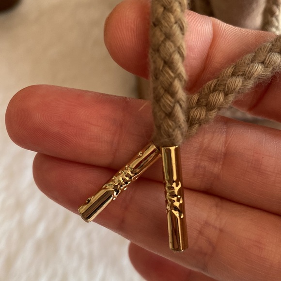 NEW MK MICHAEL KORS Leather Wedges Winter Boots Sheep Fur Lining Size 8 - Picture 16 of 17